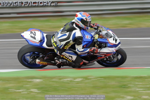 2008-05-11 Monza 3004 Suzuki GSX R European Cup - Emeric Jonchiere
